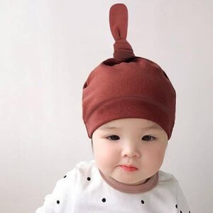 8PCS Newborn Baby Hats and Mittens Set Gloves Beanies No Scratch Mittens Warm Elastic Infants Hats 0-6 Months