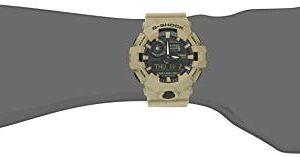 Casio Men's XL Series G-Shock Quartz 200M WR Shock Resistant Resin Color: Matte Tan (Model GA-700UC-5ACR)