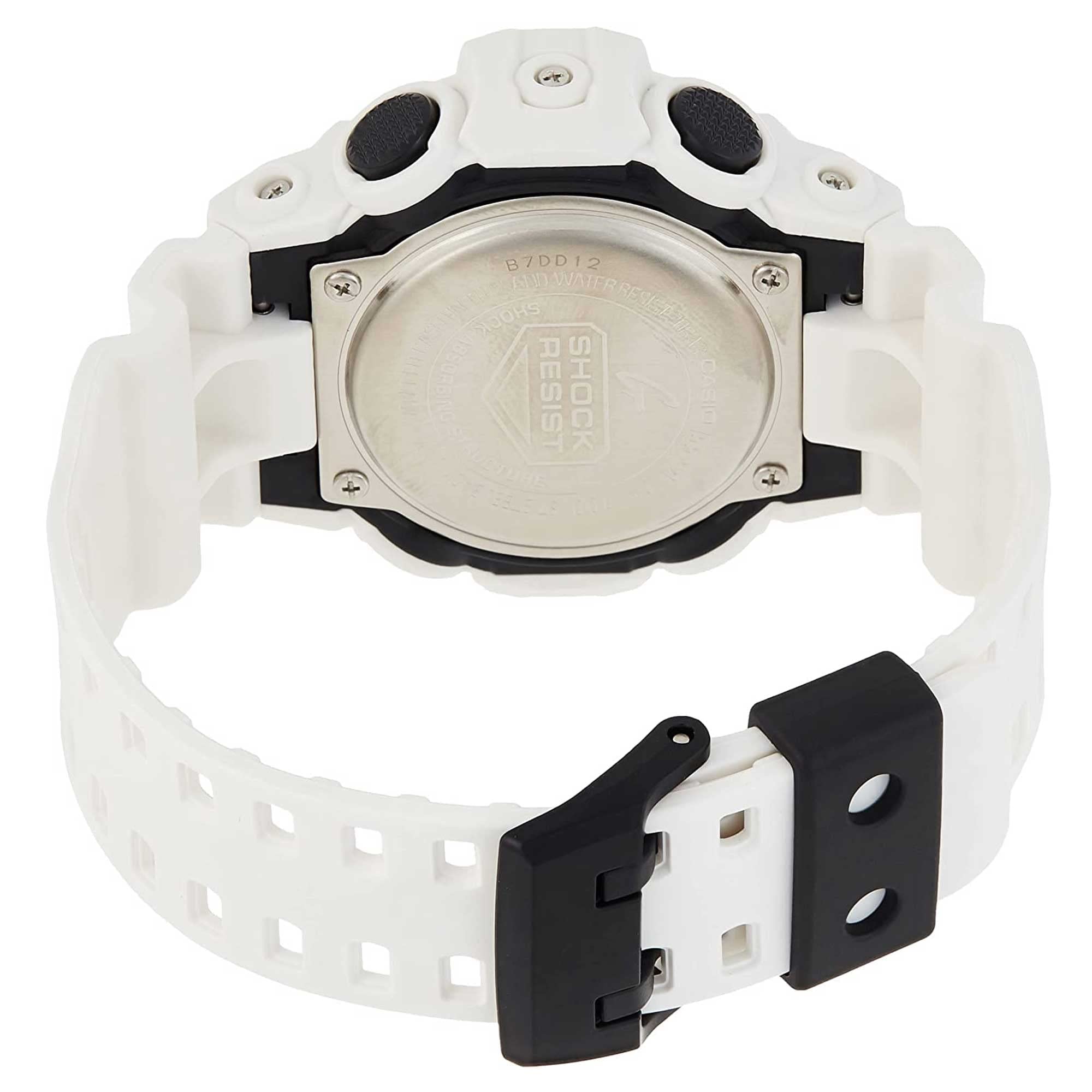 Casio Men's 'G SHOCK' Quartz Resin Casual Watch, Color:White (Model: GA-700-7ACR)