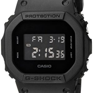 CASIO G Shock Quartz Watch with Resin Strap, Black, 30 (Model: DW-5600BB-1CR)