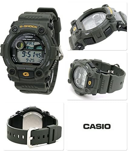 Casio Men's G-7900-3DR G-Shock Green Resin Digital Dial Watch