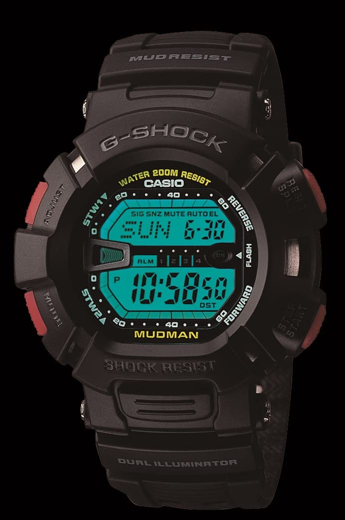 Casio G-Shock Mudman Super Dual Illuminator Men's Quartz 52mm Digital Watch G9000-1V