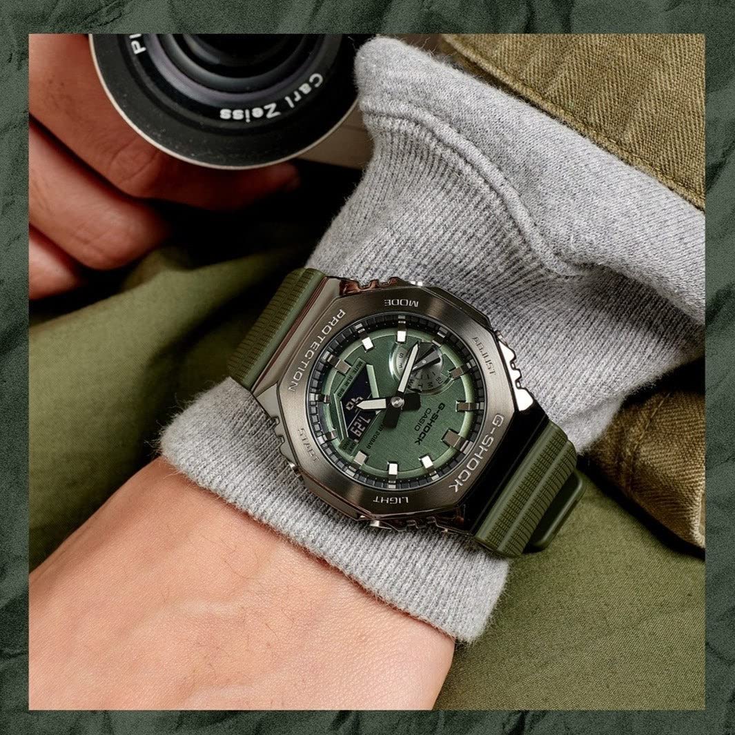 G-Shock CasiOak GM2100B Series 3A_Green/Black