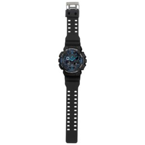 Casio G-Shock GA100-1A2 Ana-Digi Speed Indicator Black Dial Men's Watch