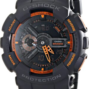 Casio Men's GA-110TS-1A4 G-Shock Analog-Digital Watch With Grey Resin Band