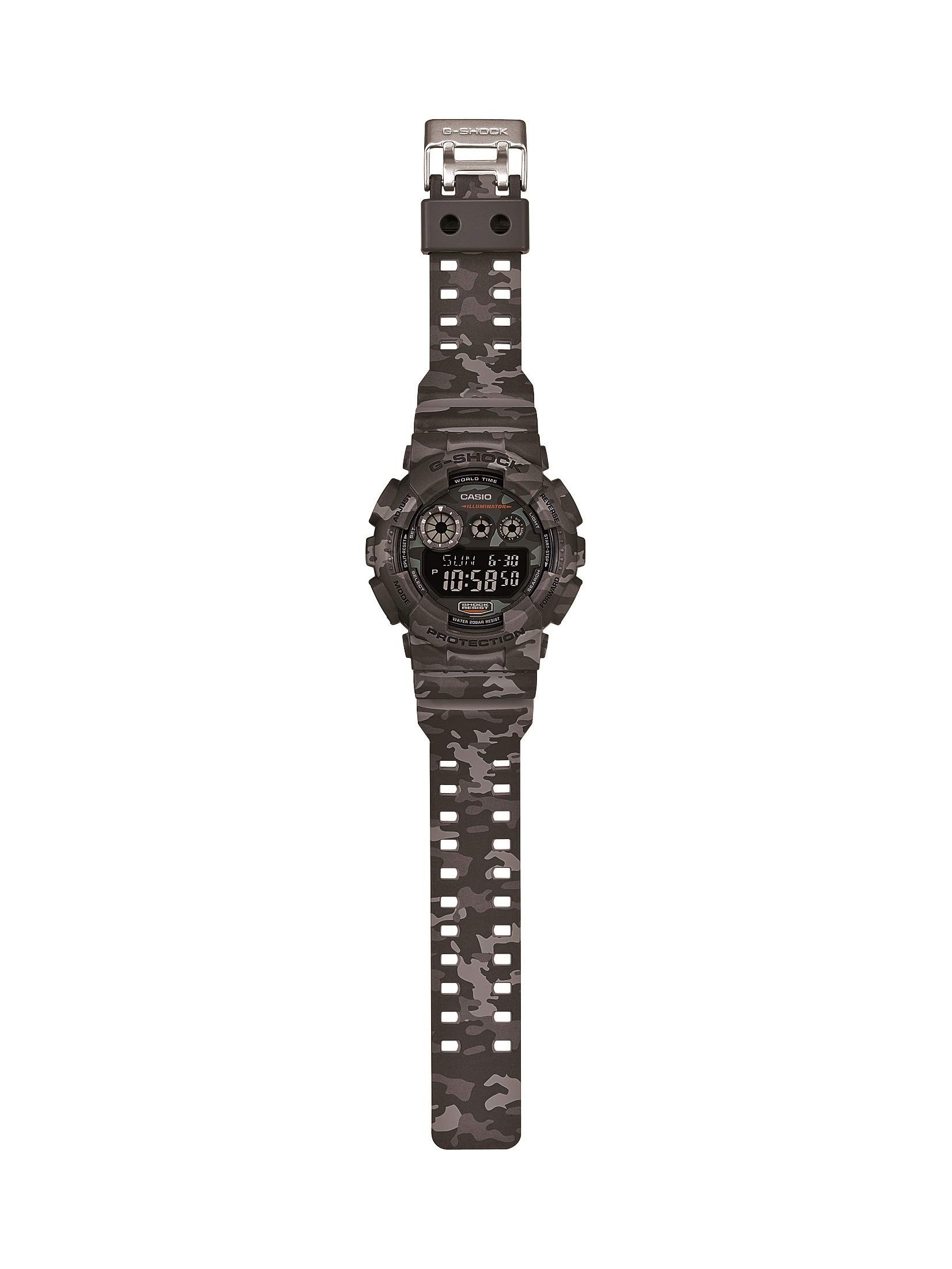 Casio G Shock Men's GD-120CM-8CR G-Shock Digital Display Quartz Grey Watch