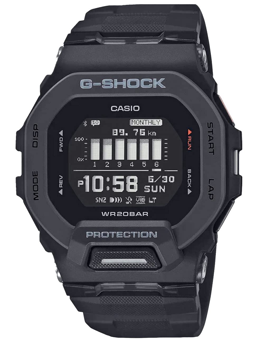 G-Shock Men's GBD200 Square Case Watch Black