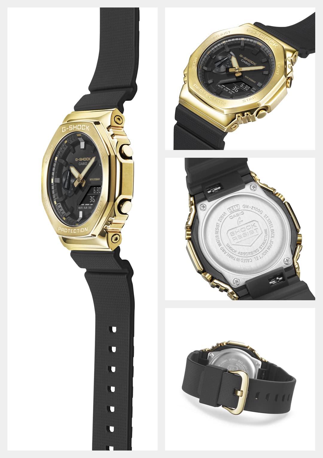 CASIO GM-2100G-1A9JF [G-SHOCK black and gold model] Watch Shipped from Japan Aug 2022 Model