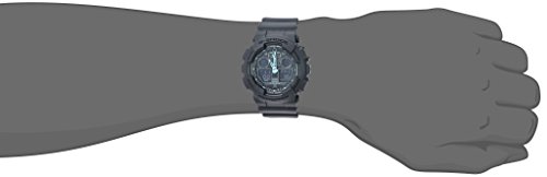 Casio Men's G-Shock Analog-Digital Watch GA-100C-8ACR, Grey/Neon Blue