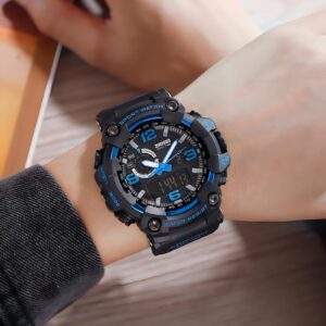 Gosasa Men's Watches Multi Function Military S-Shock Sports Watch LED Digital Waterproof Alarm Watches