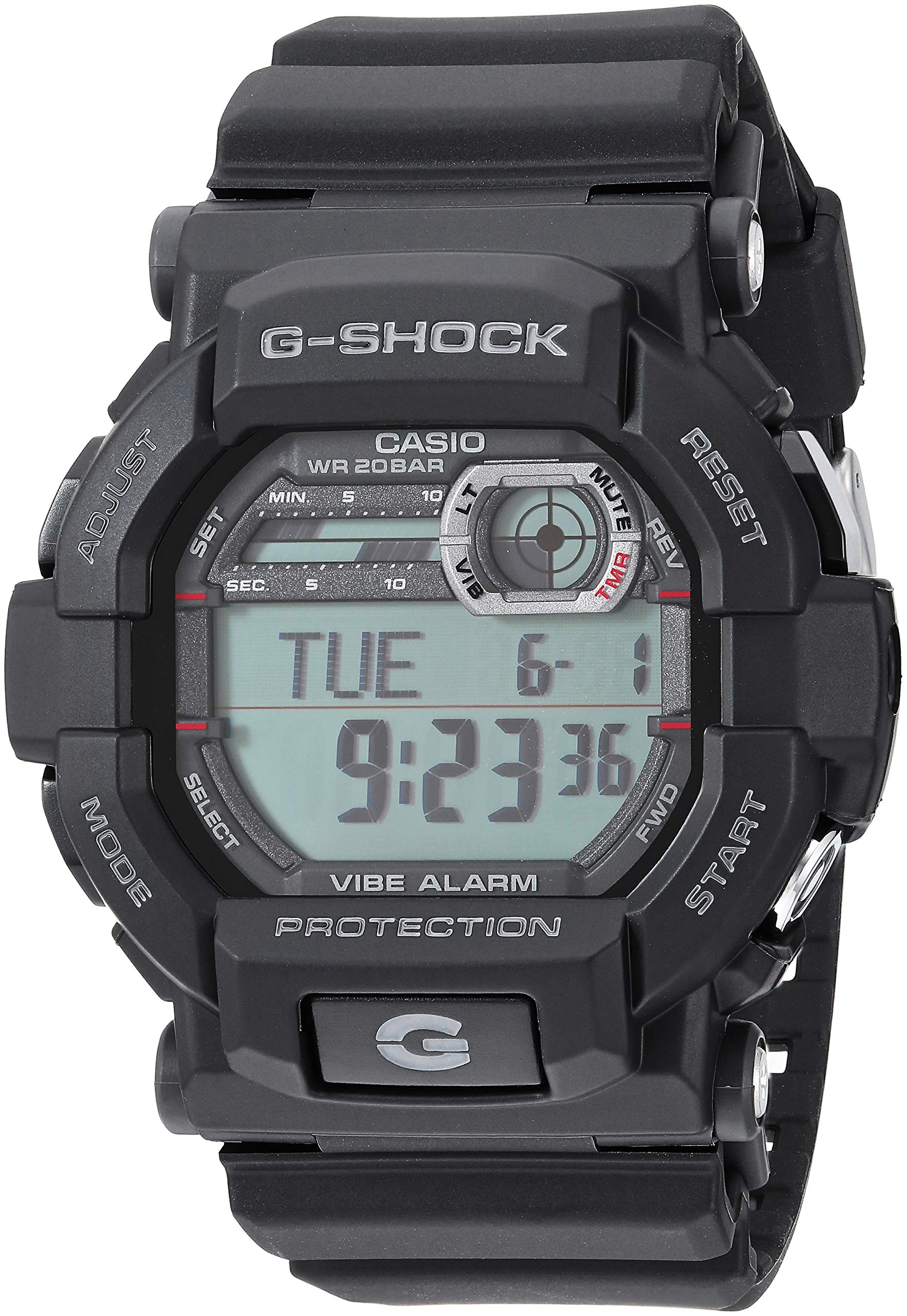 Casio Men's GD-350-1CR GSHOCK Digital Display Quartz Black Watch