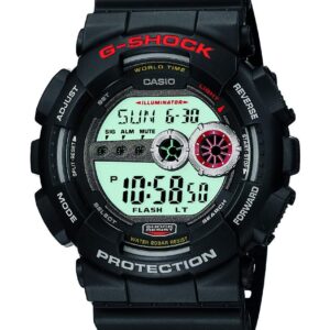 Casio G Shock Men's GD-100-1ACR G-Shock Digital Display Quartz Black Watch