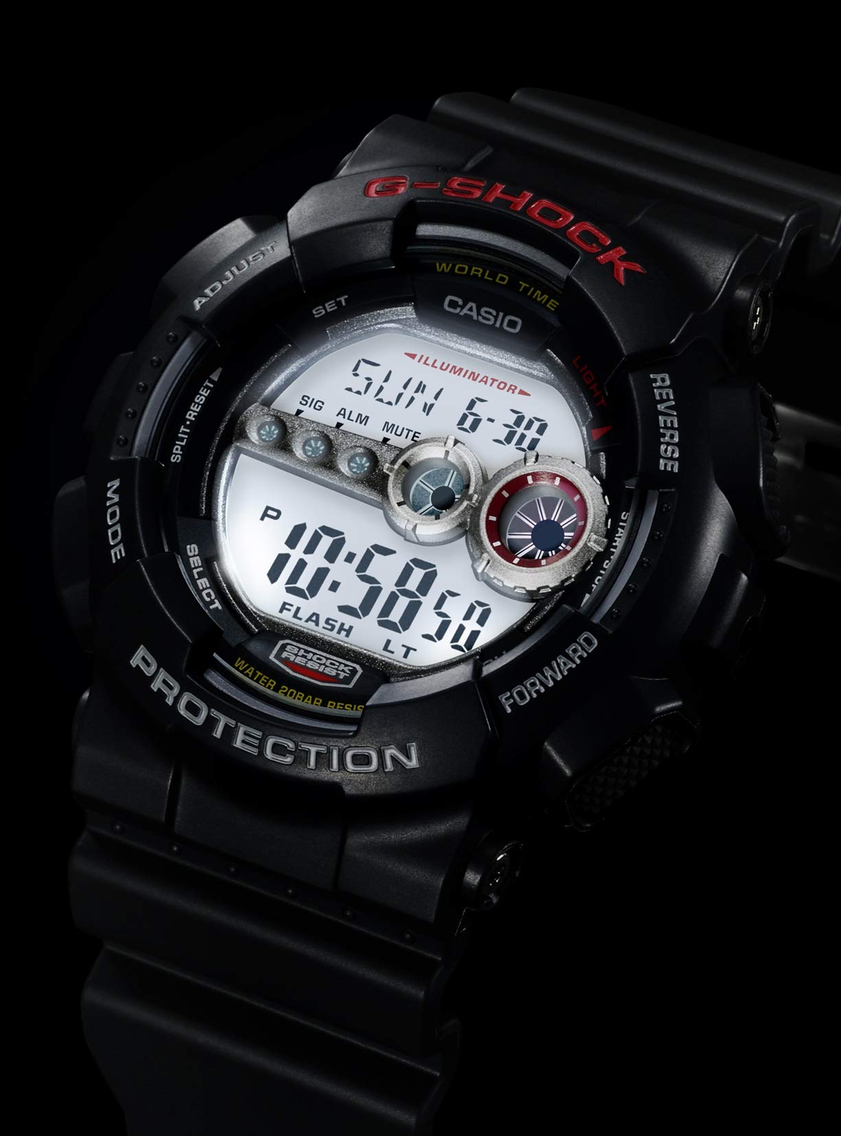 Casio G Shock Men's GD-100-1ACR G-Shock Digital Display Quartz Black Watch