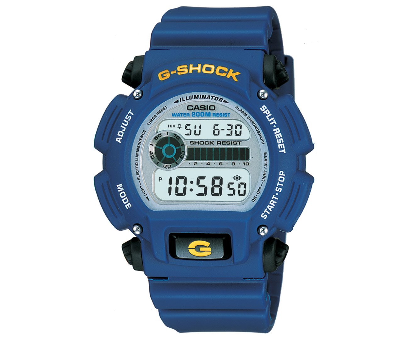 Casio Men's DW9052-2 G-Shock Blue Rubber Digital Dial Watch