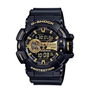 casio g-shock ga-400gb garish series watches - black/gold / one size