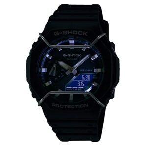 G-Shock Casio Analog-Digital Protector Carbon Core Guard Black Resin Strap Watch | GA2100PTS-8A