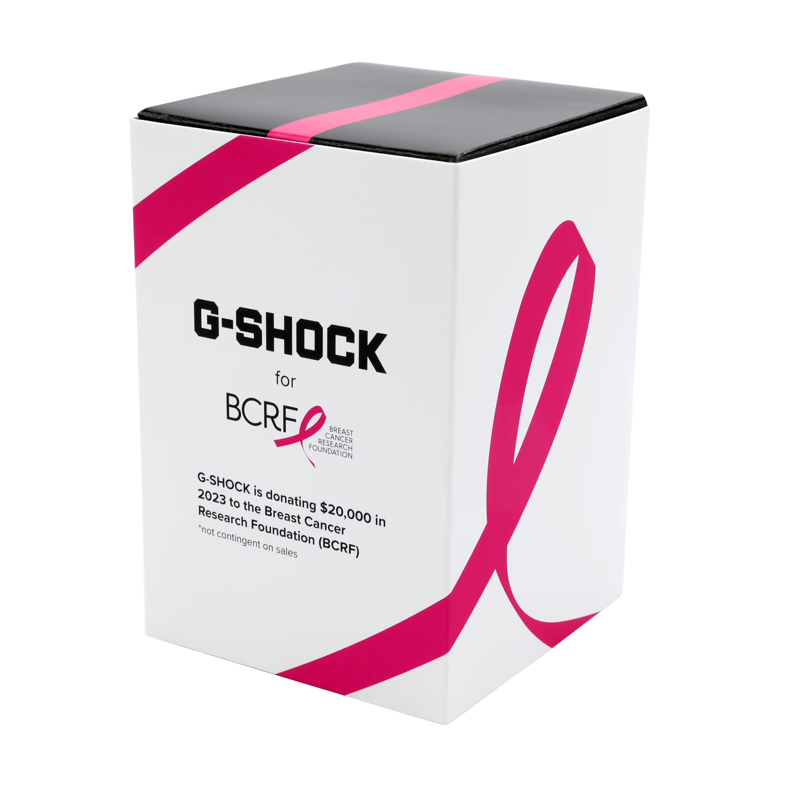 G-Shock Casio Pink Ribbon Edition Analog-Digital Black Resin Strap Watch | GA-2100P-1A