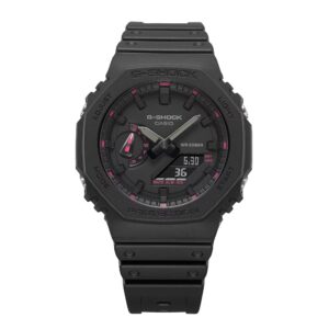 G-Shock Casio Pink Ribbon Edition Analog-Digital Black Resin Strap Watch | GA-2100P-1A