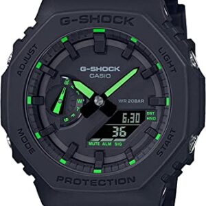 G-Shock GA2100-1A3 Neon Accent Watch, Green