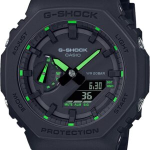 G-Shock GA2100-1A3 Neon Accent Watch, Green