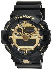 casio men's g shock ga710gb-1a black rubber quartz sport watch