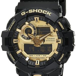 Casio Men's G Shock GA710GB-1A Black Rubber Quartz Sport Watch