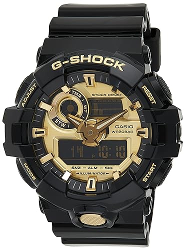 Casio Men's G Shock GA710GB-1A Black Rubber Quartz Sport Watch