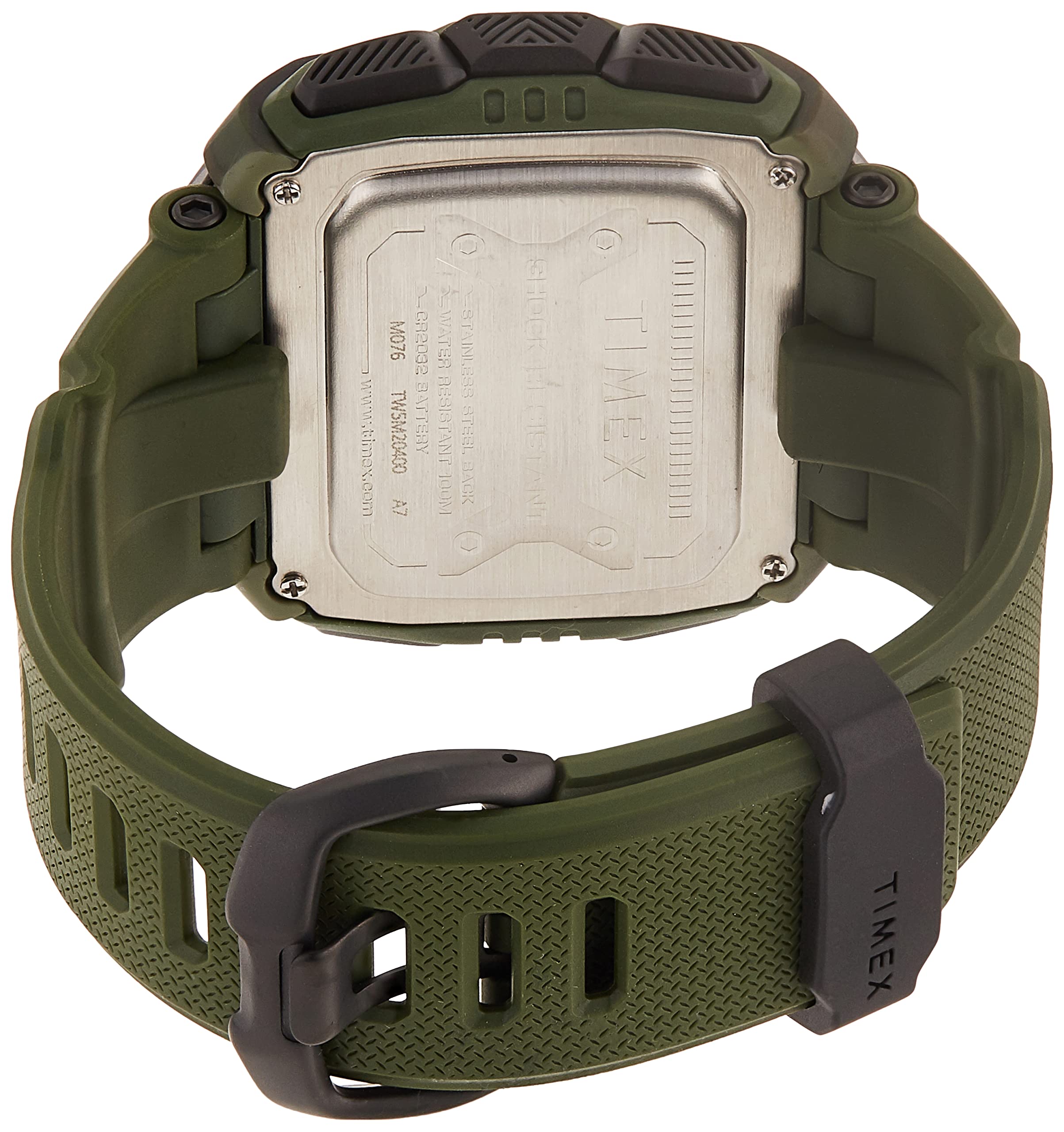 Timex Command Shock Digital CAT 54mm Watch – Olive Camo with Resin Strap