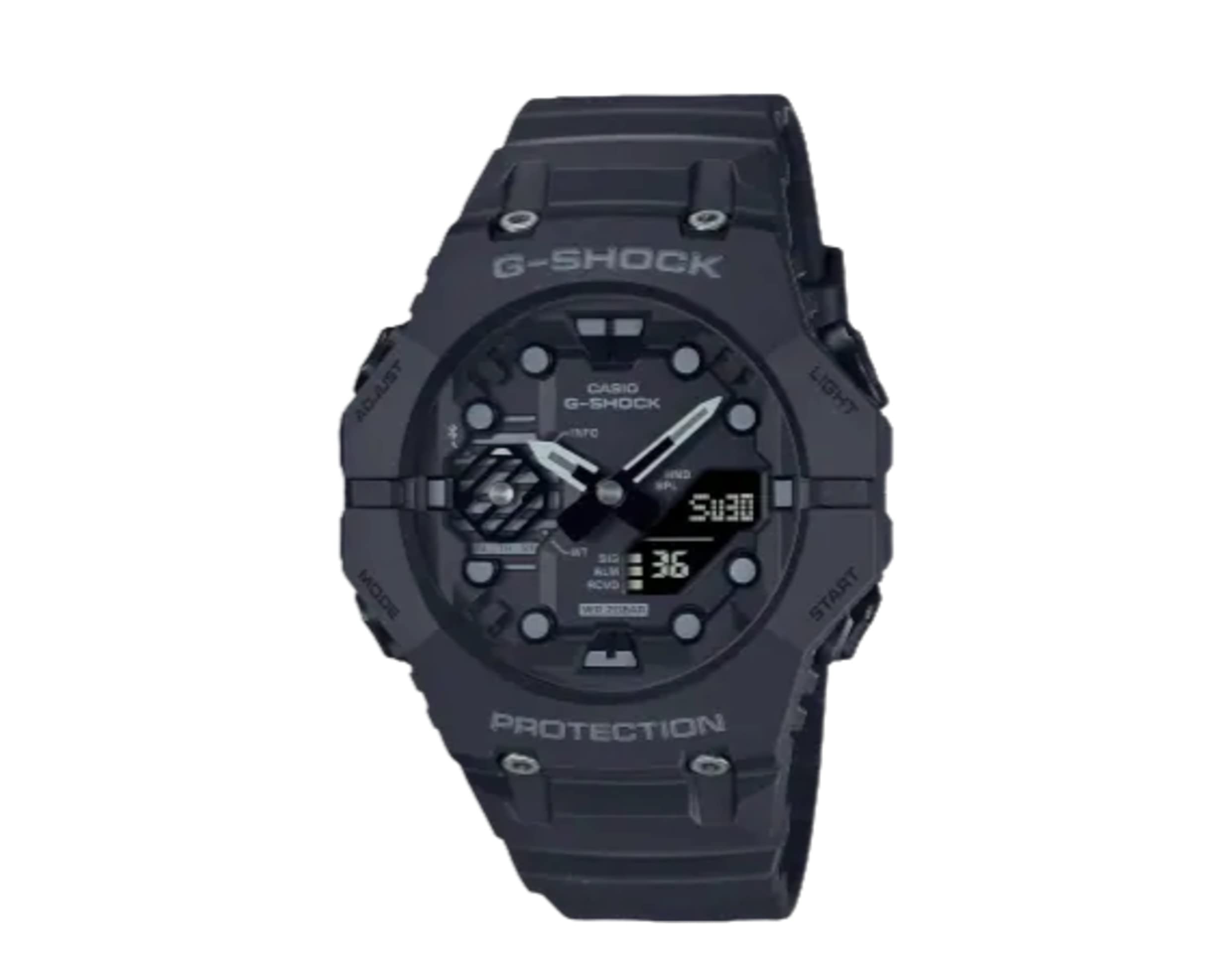 G-Shock Casio Analog-Digital Bluetooth Combi Black Resin Strap Watch | GAB001-1A