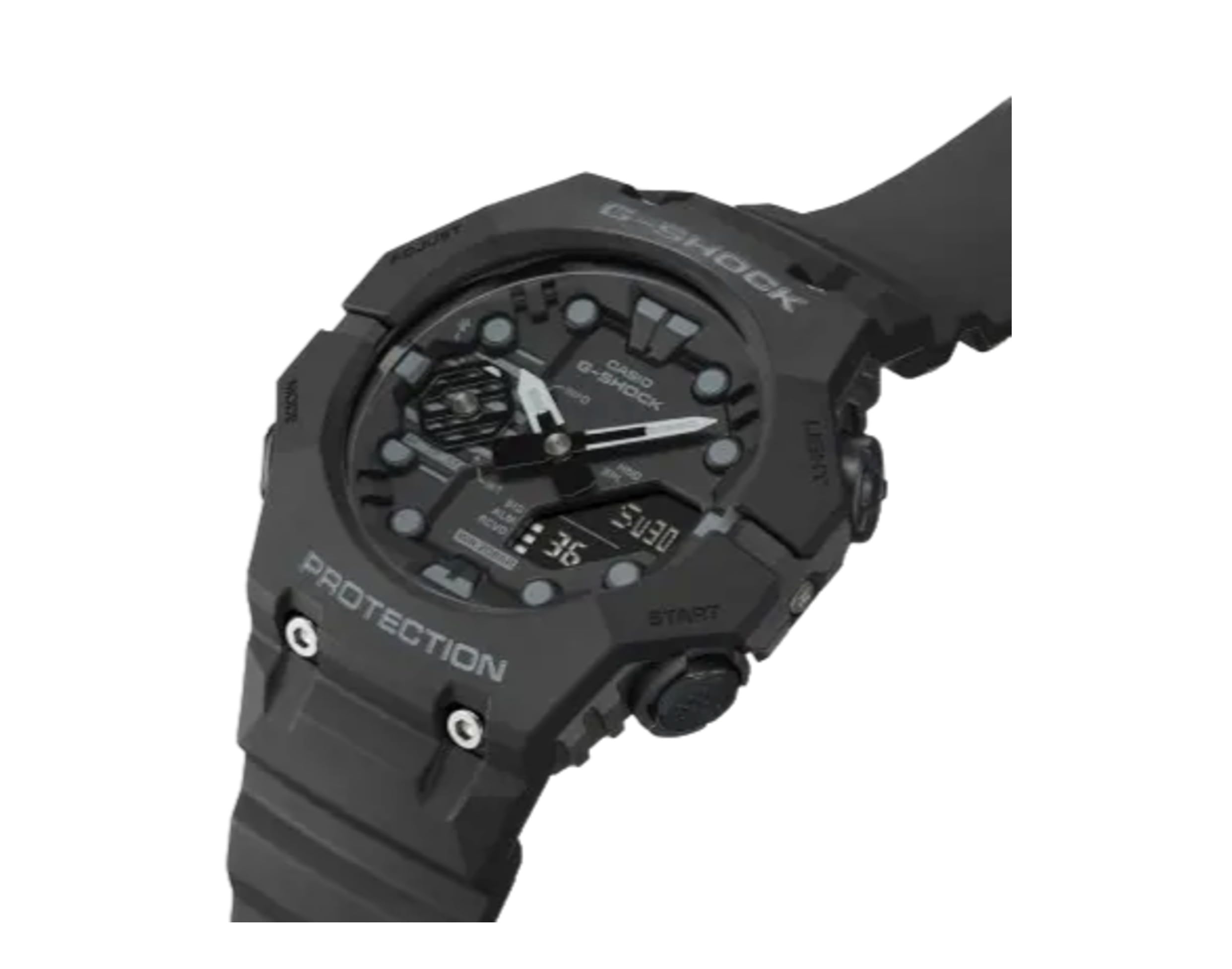 G-Shock Casio Analog-Digital Bluetooth Combi Black Resin Strap Watch | GAB001-1A