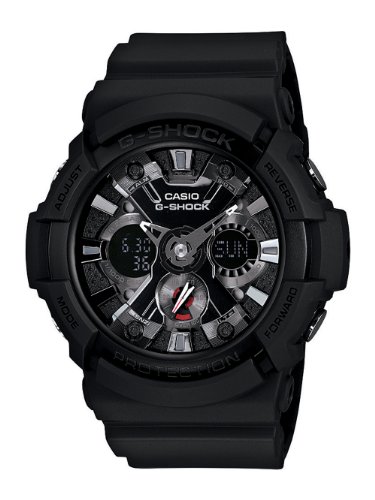 Casio Men's GA201-1 G-Shock Shock Resistant Black Resin Analog Sport Watch