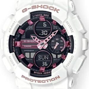 G-Shock Ladies' Casio Analog-Digital White Resin Watch GMAS140M-7A