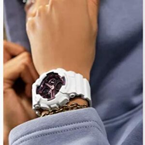 G-Shock Ladies' Casio Analog-Digital White Resin Watch GMAS140M-7A