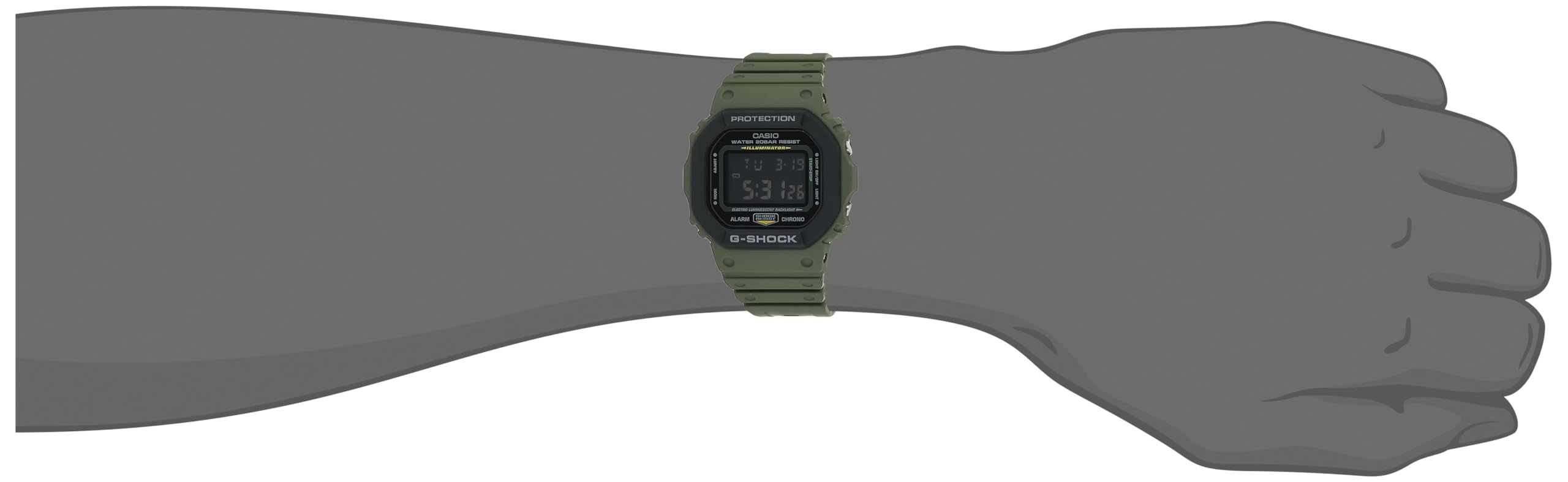 Casio Digital Sport Quartz Mens G-Shock Casio DW-5610SU-3D