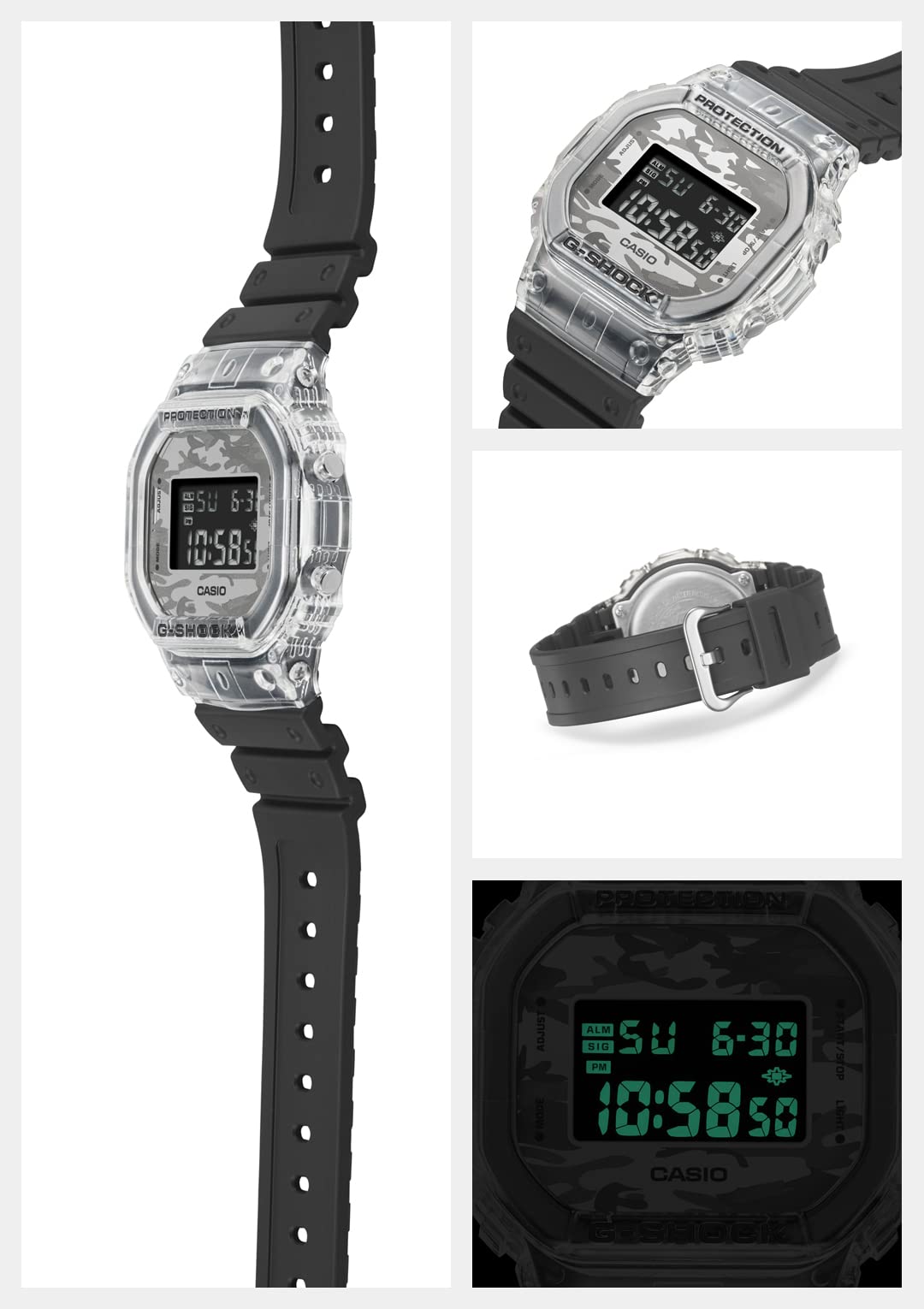 CASIO DW-5600SKC-1JF [G-Shock Camouflage Skeleton Series] Watch Shipped from Japan Aug 2022 Model