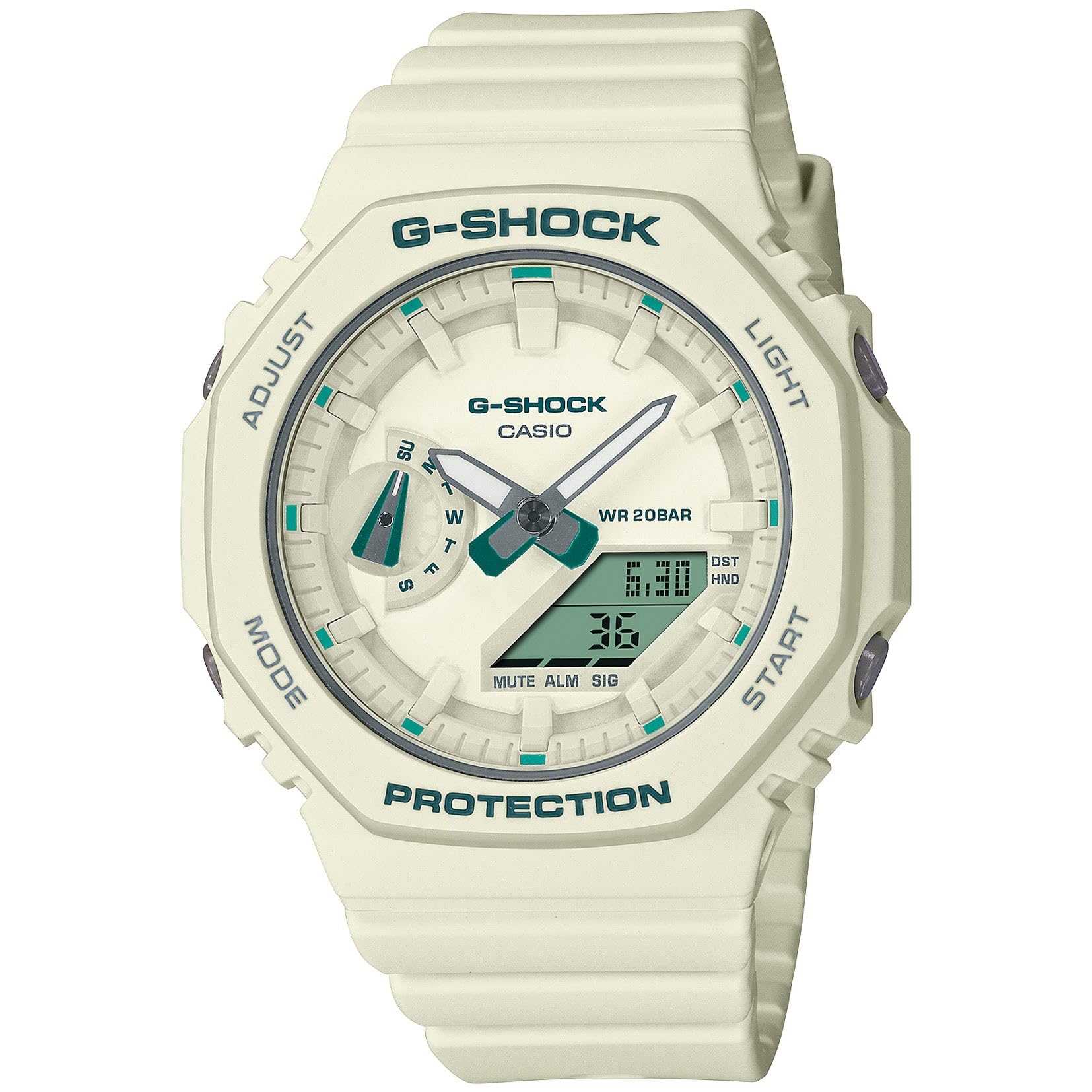 G-Shock GMAS2100GA-7A Women G-Carbon OCTO Slim Limited (White)