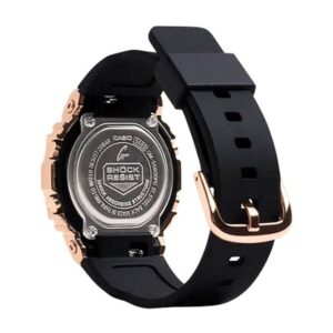 G-Shock Ladies' Casio Digital Rose Gold-Tone and Black Resin Strap Watch GMS5600PG-1