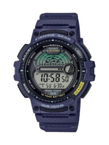 casio men's fishing timer quartz watch with resin strap, blue, 24.1 (model: ws-1200h-2avcf)