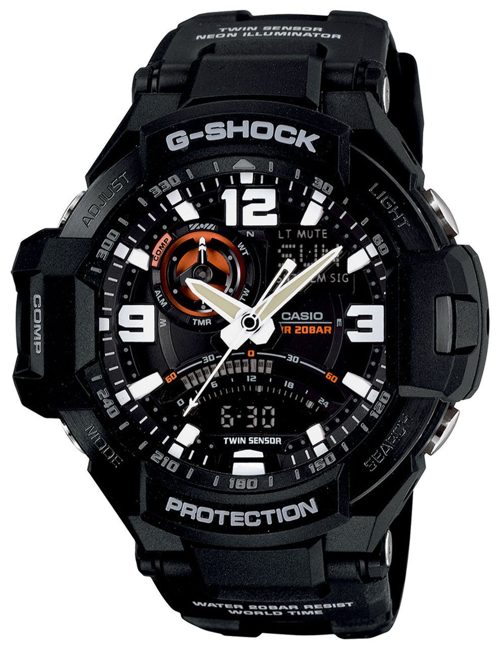 Casio GA1000-1A Gravity Master G-Shock Aviation Blk