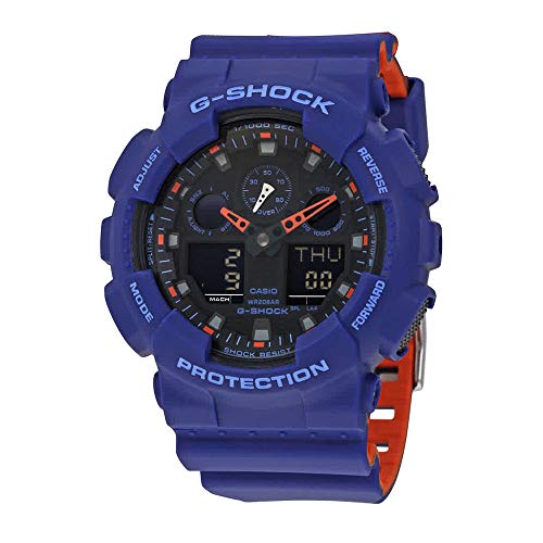 Casio Men's GA-100L-2ACR G SHOCK Analog-Digital Display Quartz Multi-Color Watch