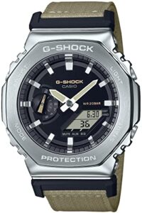 casio gm-2100c-5ajf [g-shock (g-shock) gm-2100 cloth band model] men's watch imported from japan feb 2023 model green