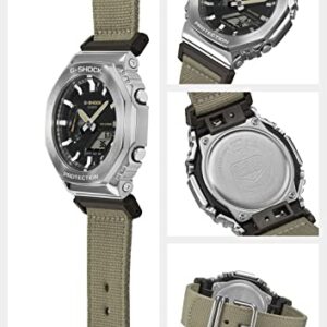 Casio GM-2100C-5AJF [G-Shock (G-Shock) GM-2100 Cloth Band Model] Men's Watch Imported from Japan Feb 2023 Model green