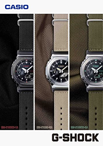 Casio GM-2100C-5AJF [G-Shock (G-Shock) GM-2100 Cloth Band Model] Men's Watch Imported from Japan Feb 2023 Model green