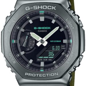 Casio GM-2100CB-3AJF [G-Shock (G-Shock) GM-2100 Cloth Band Model] Men's Watch Imported from Japan Feb 2023 Model green