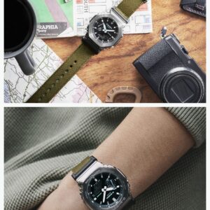 Casio GM-2100CB-3AJF [G-Shock (G-Shock) GM-2100 Cloth Band Model] Men's Watch Imported from Japan Feb 2023 Model green