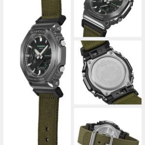 Casio GM-2100CB-3AJF [G-Shock (G-Shock) GM-2100 Cloth Band Model] Men's Watch Imported from Japan Feb 2023 Model green