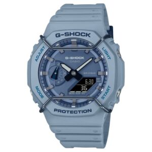 g-shock ga2100pt-2a tone-on-tone wire face casioak blue