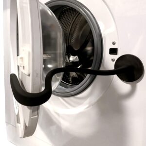 Spidfee Front Load Washer Door Prop, Magnetic Flexible Washer and Dryer Door Support Keep Washer Drying Door Open to Keep Dry - Black