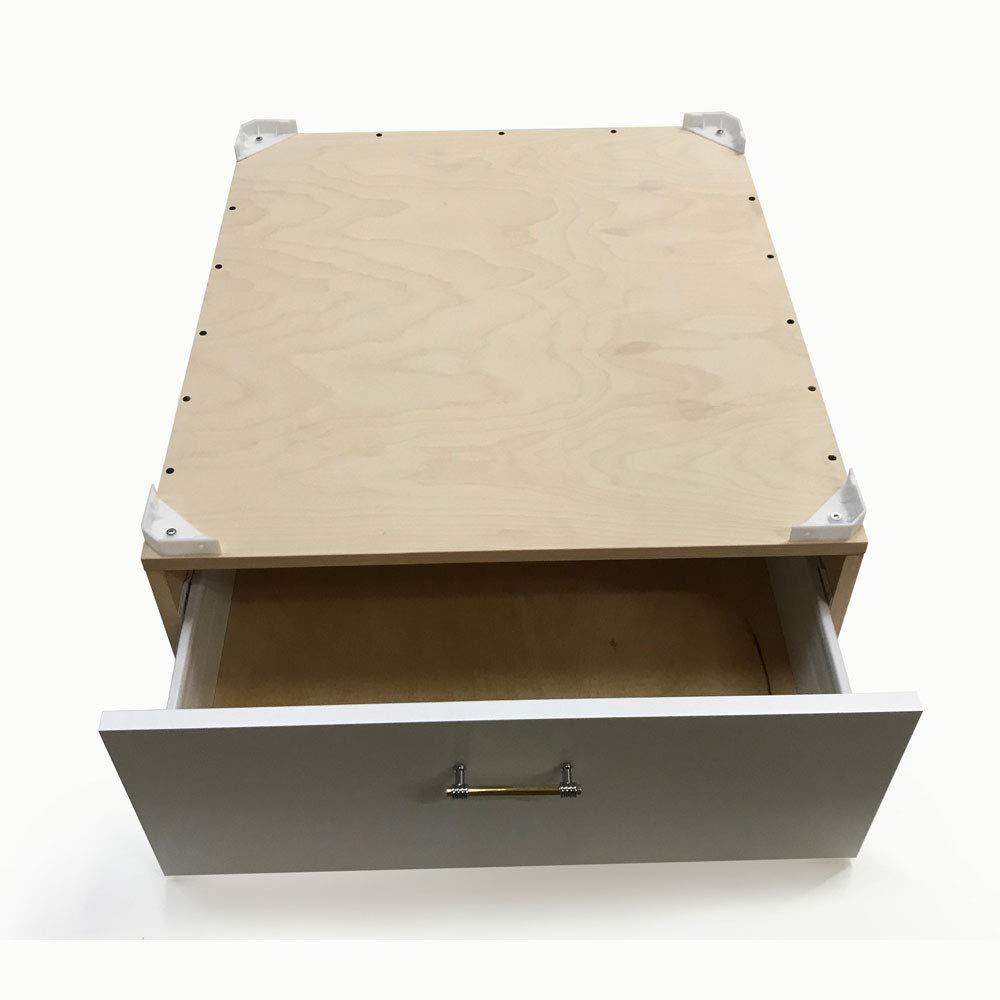 Wood Laundry Pedestal with Storage Drawer for Washer Dryer Machine- Choose your Size - 28W x 28L x16H