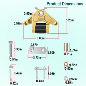 yourour K71-652-00 Complete Tandem Kit,Replacement for Dexter E-Z Flex Tandem Trailer Suspension Kit,33" Axle Centers and Axles Up to 6000 Lbs,26.00" Double Eye Springs.